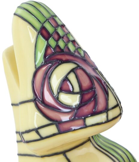 Eleganter, handbemalter Brillenhalter NASE aus Porzellan im Rosen - Design