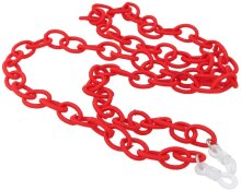 Sehr leichte Stoff - Brillenkette mit gewebten...