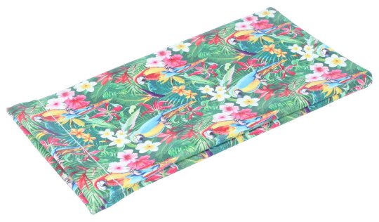 Farbenfrohes Einsteck - Etui Jungle mit wunderschönen Papageienmotiv