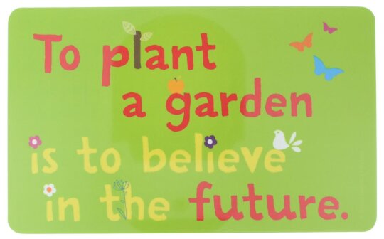 Robustes Schneidebrettchen / Frühstücksbrettchen Rannenberg & Friends "To plant a garden"
