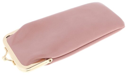 Elegantes Kunstleder- Stecketui CRACE in Rosa mit goldenen Akzenten