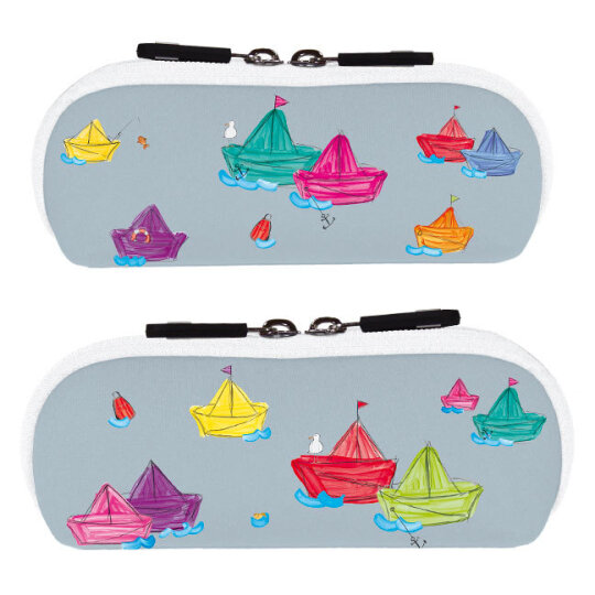 Hübsches Etui " Schiffchen " mit Reißverschluss von RANNENBERG & FRIENDS