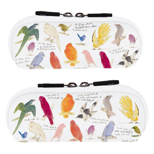 Hübsches Etui " Bunte Vögel " mit Reißverschluss von RANNENBERG & FRIENDS