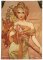 Microfaser Brillenputztuch Art Alfons Mucha Nouveau-Angelica von FRIDOLIN
