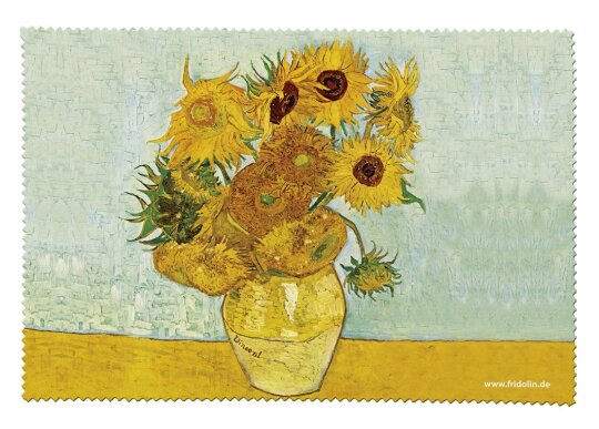 Microfaser Brillenputztuch Van Gogh - Sonnenblumen von FRIDOLIN