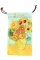 FRIDOLIN Microfaser -  Beutel Vincent van Gogh " Sonnenblumen"  für Brillen und Zubehör