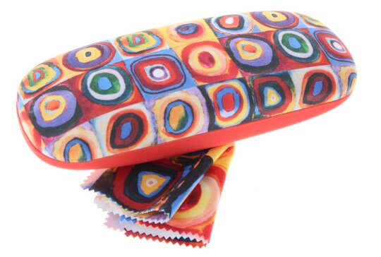 FRIDOLIN Hartschalen - Brillenetui mit Microfasertuch - Farbstudie von Wassily Kandinsky