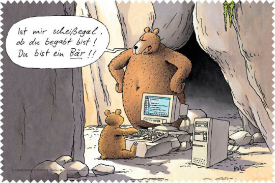 Microfasertuch / Laptoptuch von Rannenberg & Friends "Du bist EIN Bär!"