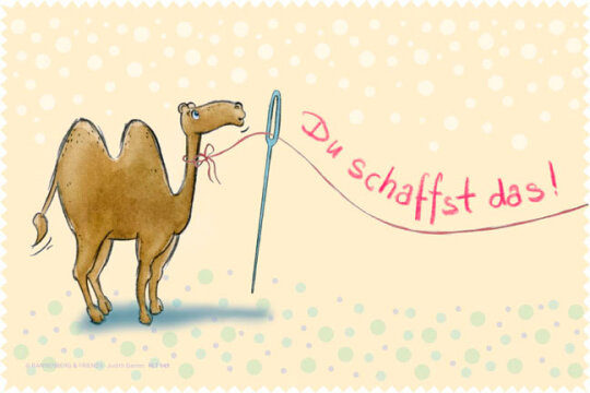 Microfasertuch / Laptoptuch von Rannenberg & Friends "Du schaffst das"