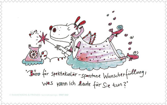 Witziges Microfasertuch / Brillenputztuch von Rannenberg & Friends "Büro"