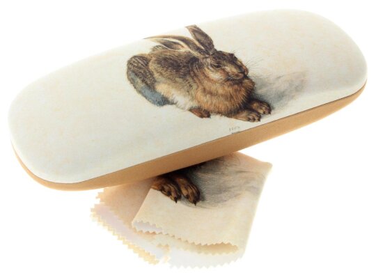 FRIDOLIN Hartschalen - Brillenetui mit Brillenputztuch - Feldhase von Albrecht Dürer