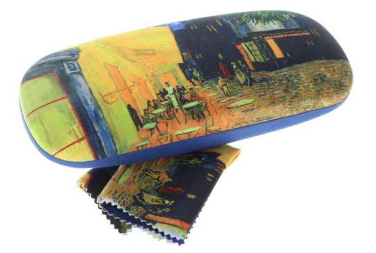 FRIDOLIN Hartschalen - Brillenetui mit Brillenputztuch - Nachtcafé von Vincent van Gogh