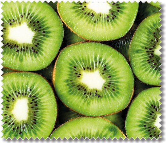 Stylisches Brillenputztuch aus Microfaser 17,5 x 15,3 cm - Kiwi