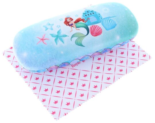 Meerjungfrau - Hartschalenetui für Kinder mit Microfasertuch