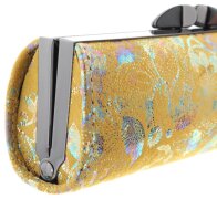 Gelb-Schimmerndes Brillenetui mit Schnappverschluss aus...