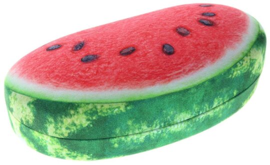 Extra großes Sonnenbrillen-Hartschalenetui mit sommerlichem Melonen-Motiv