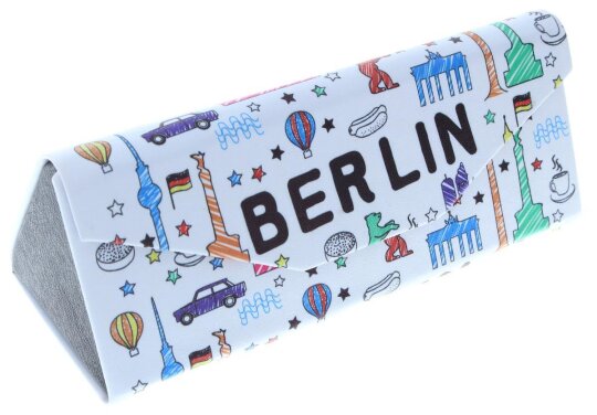 Schönes faltbares Etui mit Magnetverschluss in Weiß / Berlin