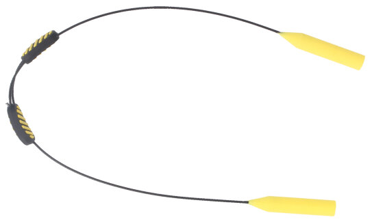 Funktionales Sportband / Brillenband mit einstellbarer Länge NECK - STRAP in Gelb