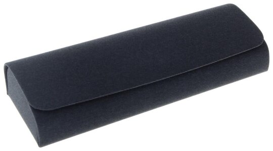 Klassisches Brillenetui FLOREANA COSY mit Magnetverschluss in der Farbe Schwarz