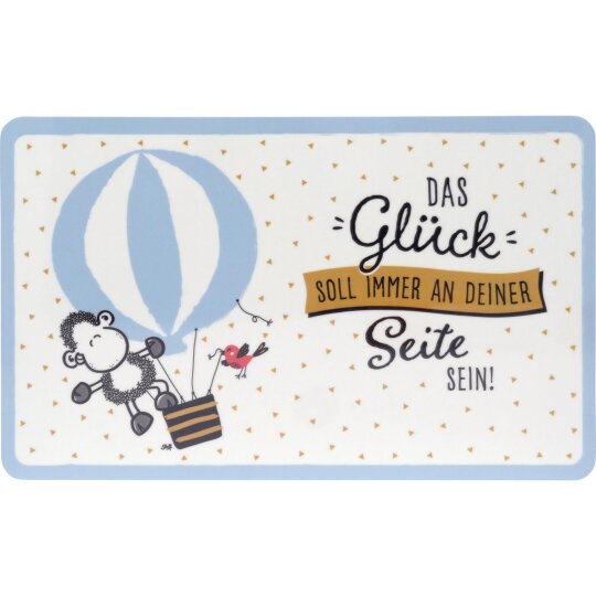 SHEEPWORLD - robustes Frühstücks - Brettchen mit niedlichem "NO DRAMA LAMA" Motiv