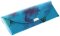 Taschen - Etui CHIARA aus Kunstleder im Blumendesign mit Magnetverschluss in Blau