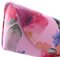 Taschen - Etui CHIARA aus Kunstleder im Blumendesign mit Magnetverschluss in Rosa