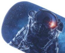 Stylisches Astronauten-Hartschalenetui inklusive...