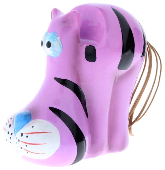 Witziger Brillenhalter "STRIPY" aus robustem Polyserin in Stripy Lila