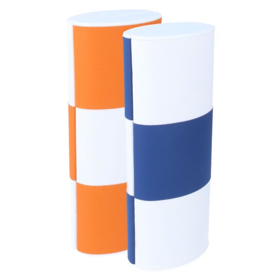 Weiß - Blau - Orangenes Zauberetui / Logic / Change MEDIUM