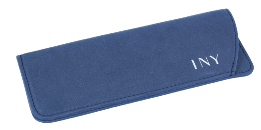 Weiches Einstecketui MOOSY aus Moosgummi in Dunkelblau