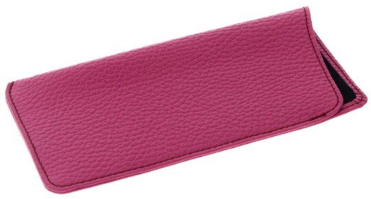 Schönes Echtleder Einstecketui "LOTTA" in der Farbe Orchidea - Pink