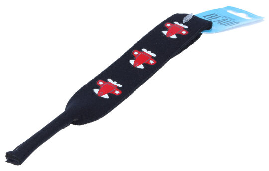 Stylisches Neopren-Sportband Flugzeug Rot für Kinder (21,5 cm)