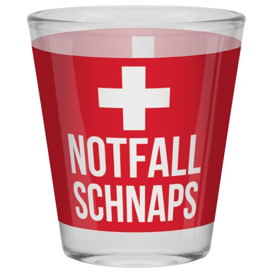 SHEEPWORLD freches Schnapsglas "NOTFALLSCHNAPS" aus robustem Glas