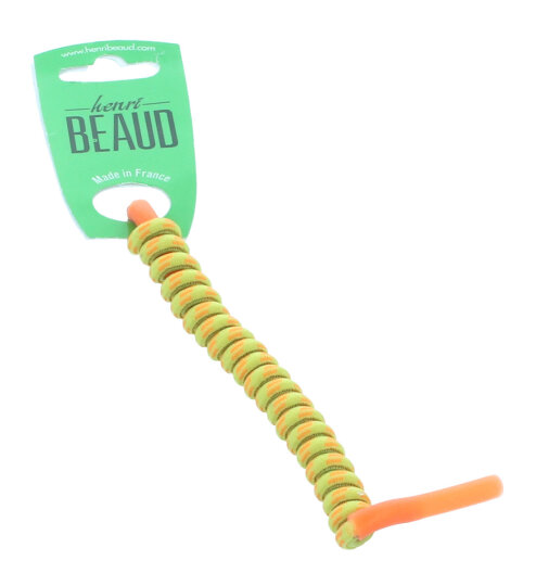 JULBO Spiralband in Gelb - Orange mit Silikon Tube - Endstück für Kinder