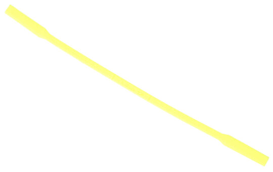 JULBO Silikon - Brillenband in Gelb mit Tube - Endstück in Größe L