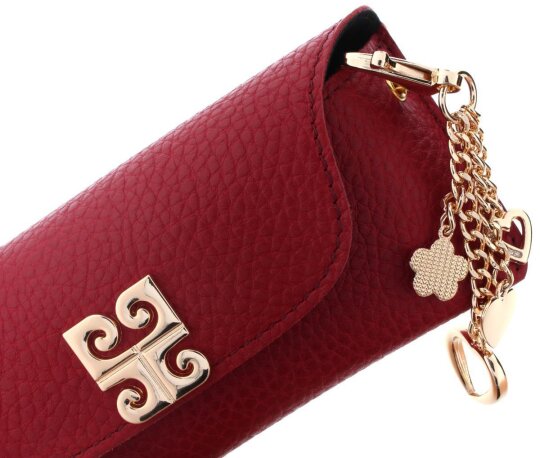 PracticDomus Brillenetui Dreieckig Klappbar - Magnetverschluss Samt Innenfutter Leichtes Etui