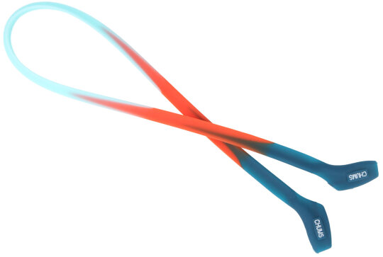 Flexibles Silikonband CHUMS SWITCHBACK mit Farbverlauf in Hellblau - Orange - Petrol