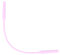 JULBO Silikon - Brillenband in Rosa mit Tube - Endstück in Größe S