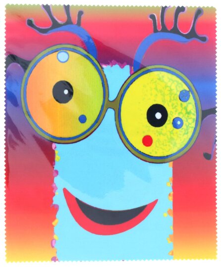 Little Monster 02 - Hochwertiges Microfasertuch für Kinder mit witzigem Monstermotiv