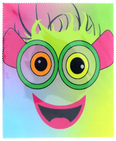 Little Monster 05 - Hochwertiges Microfasertuch für Kinder mit witzigem Monstermotiv