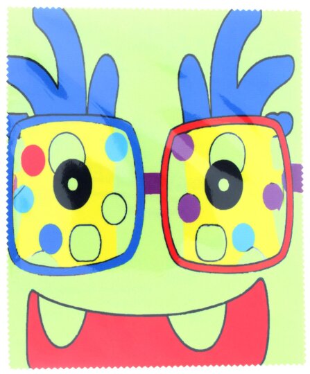 Little Monster 08 - Hochwertiges Microfasertuch für Kinder mit witzigem Monstermotiv