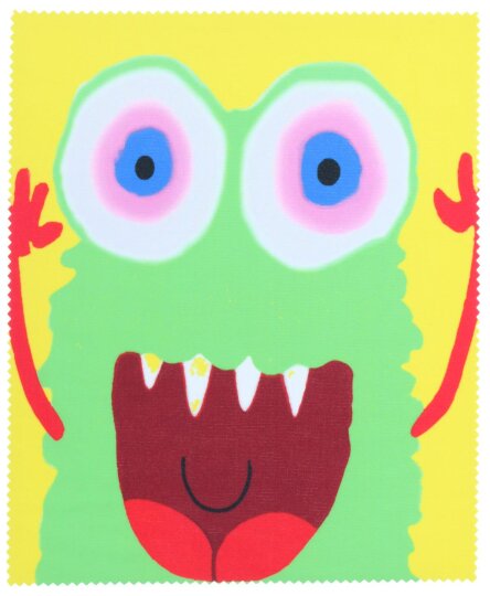 Little Monster 12 - Hochwertiges Microfasertuch für Kinder mit witzigem Monstermotiv
