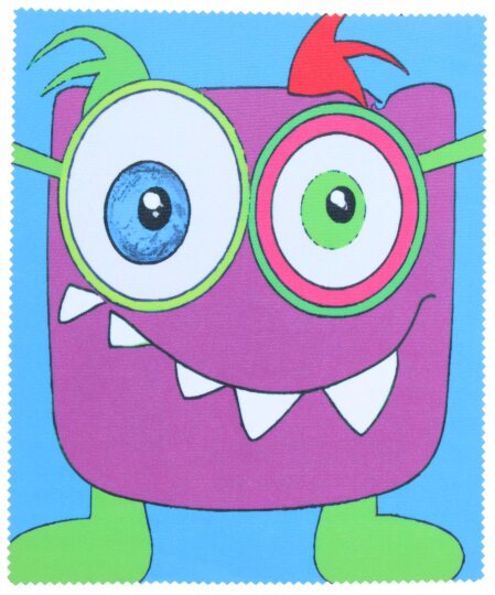 Little Monster 13 - Hochwertiges Microfasertuch für Kinder mit witzigem Monstermotiv