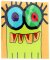 Little Monster 17 - Hochwertiges Microfasertuch für Kinder mit witzigem Monstermotiv