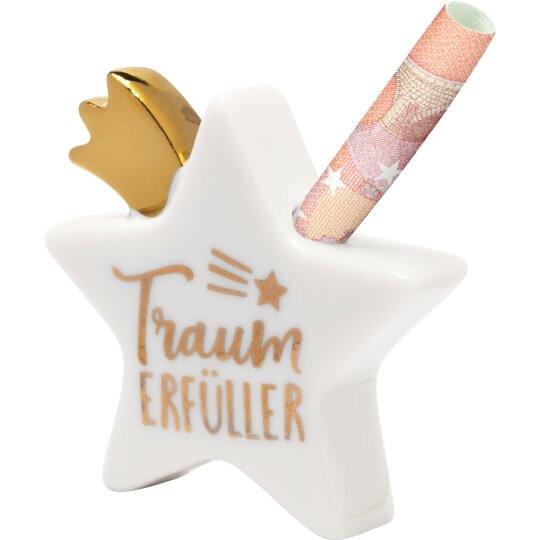 SHEEPWORLD - Stern aus Porzellan für Geldgeschenke "TRAUMERFÜLLER"