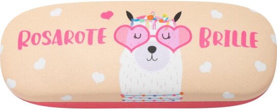 Hartschalen - Brillenetui mit kleinen Schönheitsfehlern - Sheepworld "Rosarote Brille"