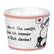 SHEEPWORLD - lustiger Eierbecher "DAMIT DU...