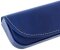 Edles Brillenetui LAOS in Blau in hochwertiger Lederoptik mit Magnetverschluss