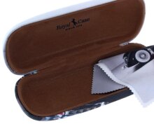 Eleganter Retro-Charme: Stylisches Hartschalenetui im Oldtimer-Design mit passendem Microfasertuch