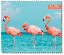 Hochwertiges Microfasertuch mit anmutigem Flamingo Motiv...